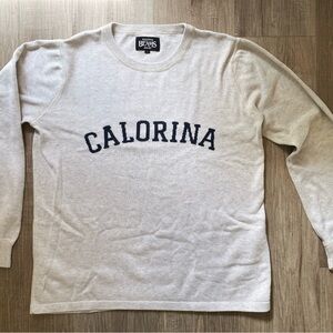 Beams Women's Cream Crew Neck Sweater